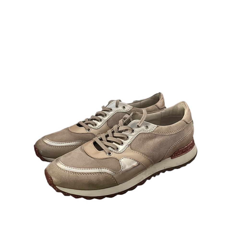 AGL Metallic Sneakers For Women Size US 10 ( EU 41.5) Made in ITALY